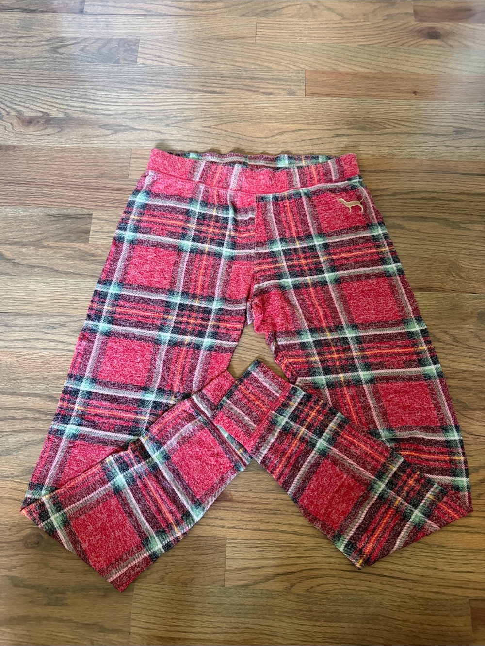 Victoria's Secret Red Plaid Plush Pajama Pants